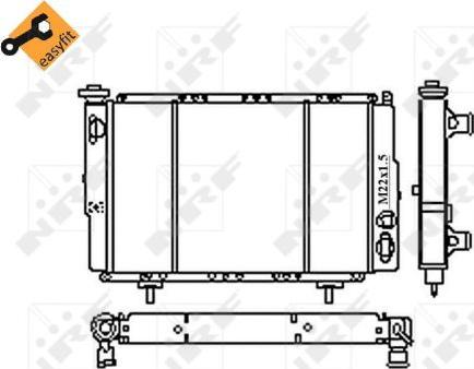 NRF 54683 - Радиатор, охлаждение двигателя autospares.lv