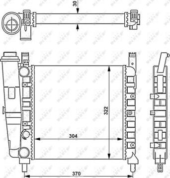 NRF 54679 - Радиатор, охлаждение двигателя autospares.lv