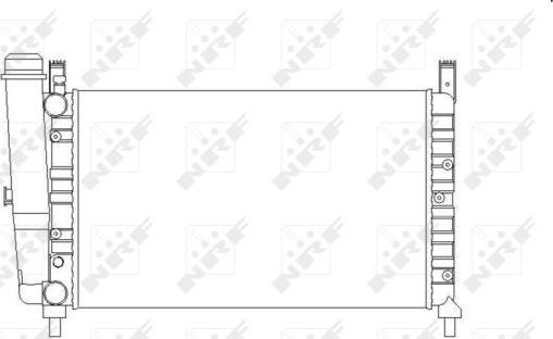 NRF 54701 - Радиатор, охлаждение двигателя autospares.lv