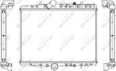 NRF 55346 - Радиатор, охлаждение двигателя autospares.lv