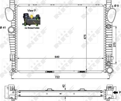 NRF 55325 - Радиатор, охлаждение двигателя autospares.lv