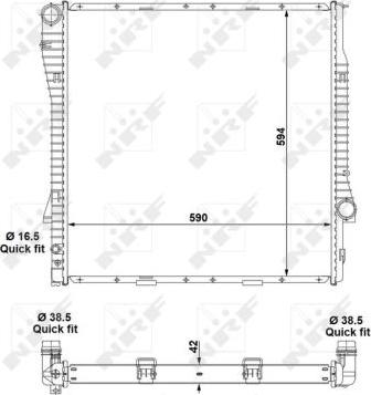 NRF 55328 - Радиатор, охлаждение двигателя autospares.lv