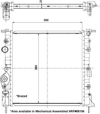 NRF 56159 - Радиатор, охлаждение двигателя autospares.lv