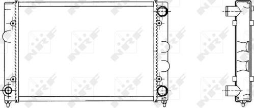 NRF 509505 - Радиатор, охлаждение двигателя autospares.lv