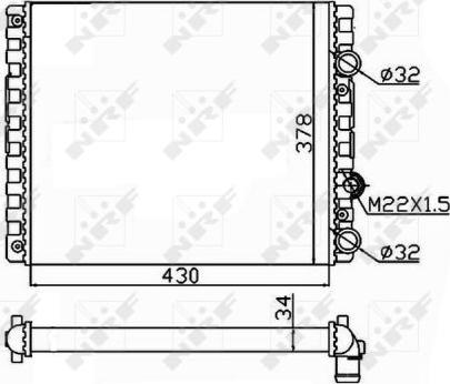 NRF 509519 - Радиатор, охлаждение двигателя autospares.lv