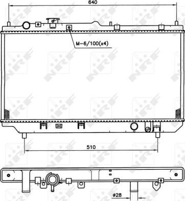 NRF 509511 - Радиатор, охлаждение двигателя autospares.lv