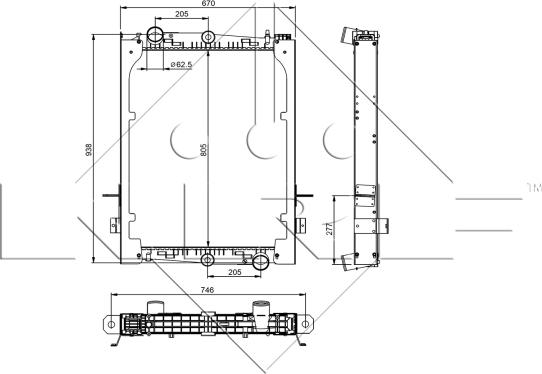 NRF 509585 - Радиатор, охлаждение двигателя autospares.lv