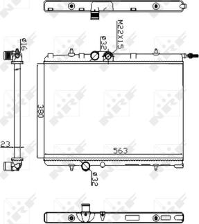 NRF 509524A - Радиатор, охлаждение двигателя autospares.lv