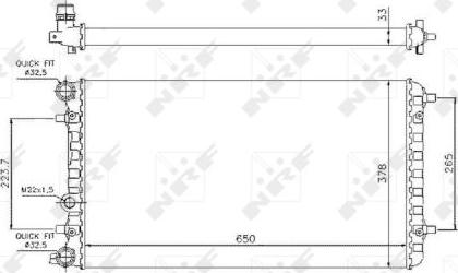 NRF 509644 - Радиатор, охлаждение двигателя autospares.lv