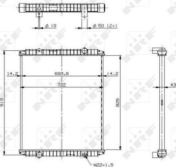 NRF 509706 - Радиатор, охлаждение двигателя autospares.lv