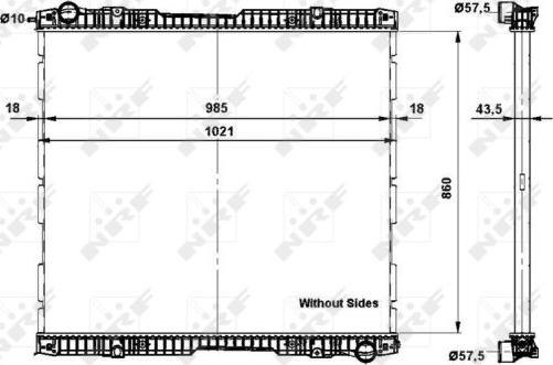 NRF 509739 - Радиатор, охлаждение двигателя autospares.lv