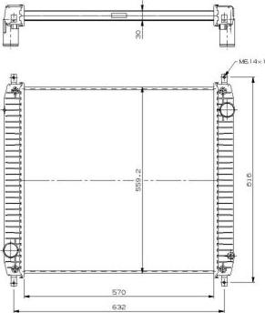 NRF 509779 - Радиатор, охлаждение двигателя autospares.lv