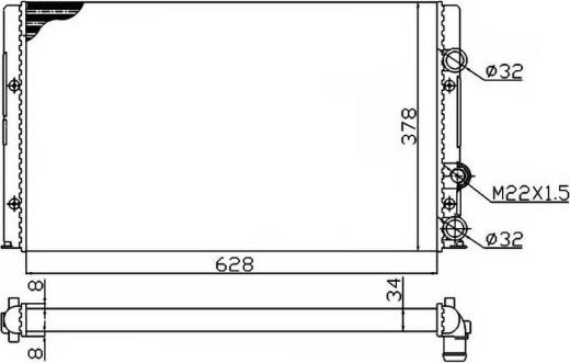 NRF 50457A - Радиатор, охлаждение двигателя autospares.lv