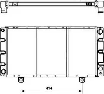 NRF 504120 - Радиатор, охлаждение двигателя autospares.lv