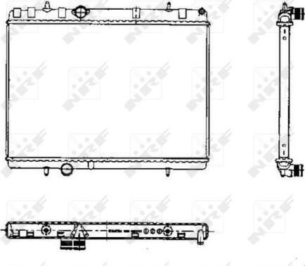 NRF 50435 - Радиатор, охлаждение двигателя autospares.lv