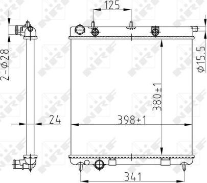 NRF 50429A - Радиатор, охлаждение двигателя autospares.lv