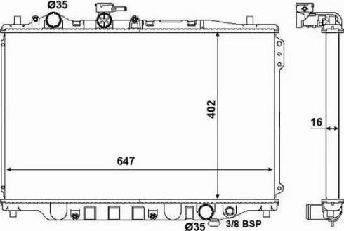 NRF 506514 - Радиатор, охлаждение двигателя autospares.lv