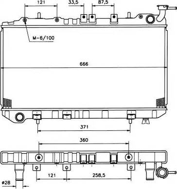 NRF 506864 - Радиатор, охлаждение двигателя autospares.lv