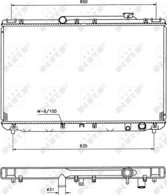 NRF 506721 - Радиатор, охлаждение двигателя autospares.lv