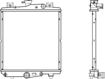 NRF 50302 - Радиатор, охлаждение двигателя autospares.lv