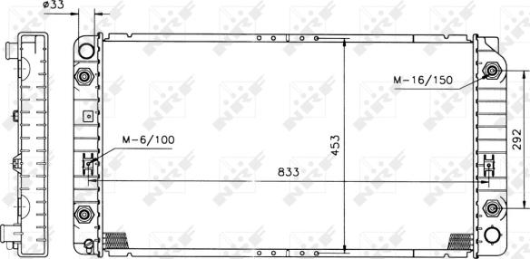 NRF 50212 - Радиатор, охлаждение двигателя autospares.lv