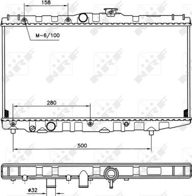 NRF 507581 - Радиатор, охлаждение двигателя autospares.lv