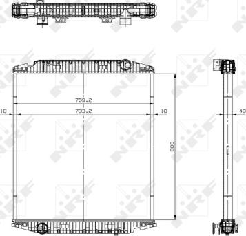 NRF 519567 - Радиатор, охлаждение двигателя autospares.lv