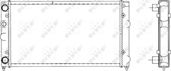 NRF 519501 - Радиатор, охлаждение двигателя autospares.lv