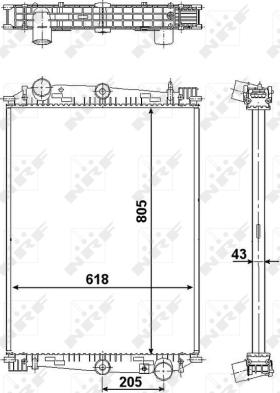 NRF 519585 - Радиатор, охлаждение двигателя autospares.lv