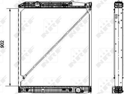 NRF 519576 - Радиатор, охлаждение двигателя autospares.lv