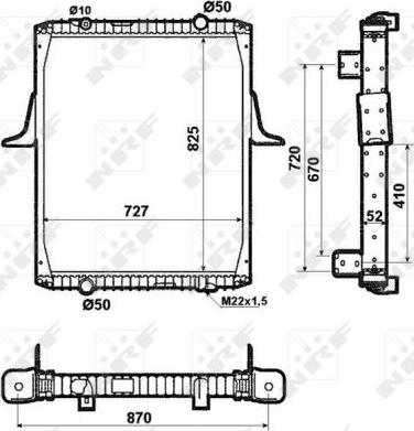 NRF 519706 - Радиатор, охлаждение двигателя autospares.lv