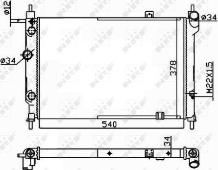 NRF 514647 - Радиатор, охлаждение двигателя autospares.lv