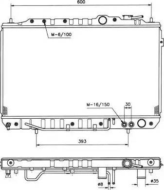 NRF 514134 - Радиатор, охлаждение двигателя autospares.lv