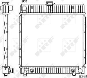 NRF 514250 - Радиатор, охлаждение двигателя autospares.lv