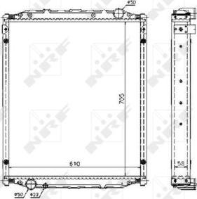 NRF 51604 - Радиатор, охлаждение двигателя autospares.lv