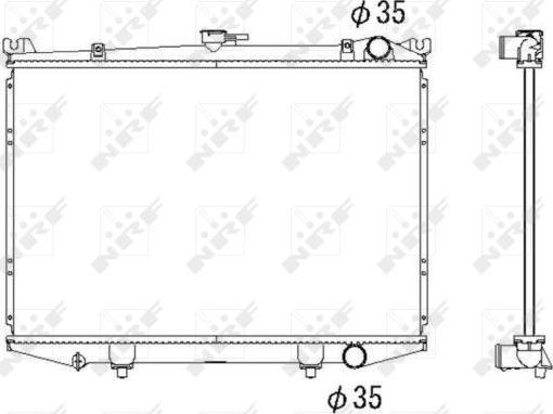 NRF 516842 - Радиатор, охлаждение двигателя autospares.lv