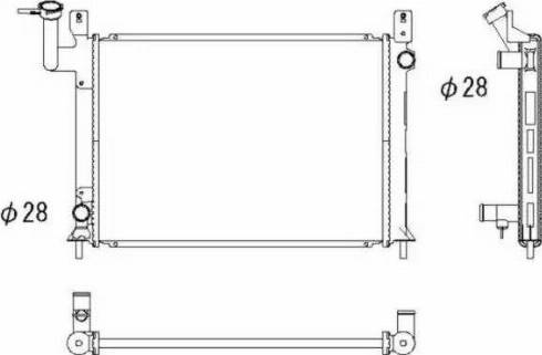 NRF 516 861_ - Радиатор, охлаждение двигателя autospares.lv