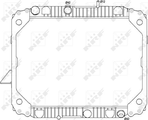 NRF 513475 - Радиатор, охлаждение двигателя autospares.lv