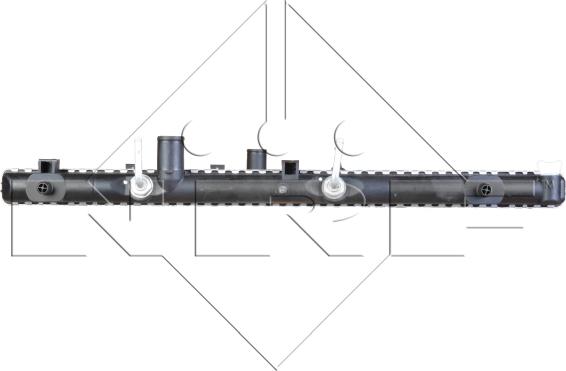 NRF 517588 - Радиатор, охлаждение двигателя autospares.lv