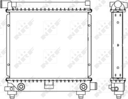 NRF 517662 - Радиатор, охлаждение двигателя autospares.lv