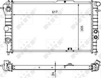 NRF 58973 - Радиатор, охлаждение двигателя autospares.lv