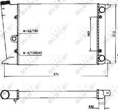 NRF 58552 - Радиатор, охлаждение двигателя autospares.lv