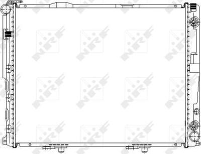 NRF 58156 - Радиатор, охлаждение двигателя autospares.lv