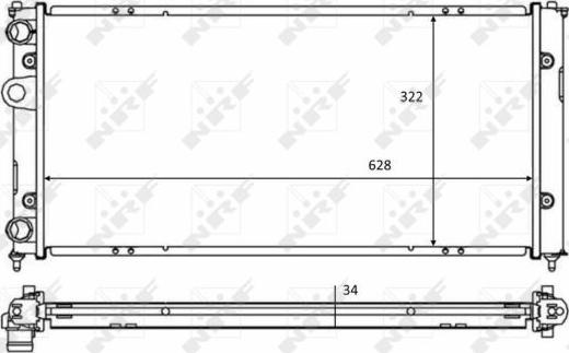 NRF 58386 - Радиатор, охлаждение двигателя autospares.lv