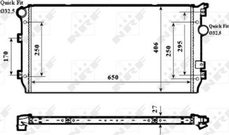 NRF 58339 - Радиатор, охлаждение двигателя autospares.lv