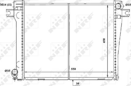 NRF 58338 - Радиатор, охлаждение двигателя autospares.lv