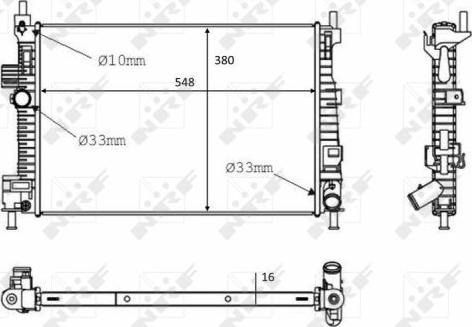 NRF 58289 - Радиатор, охлаждение двигателя autospares.lv