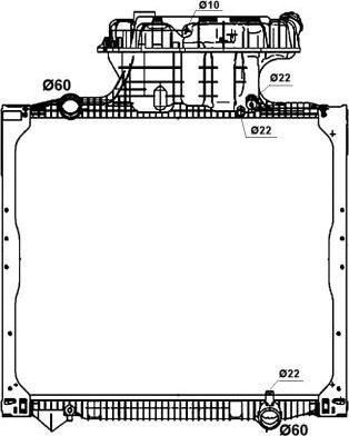 NRF 58279 - Радиатор, охлаждение двигателя autospares.lv