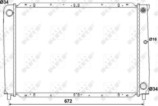 NRF 53995 - Радиатор, охлаждение двигателя autospares.lv