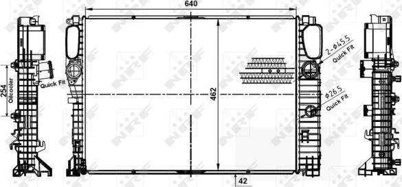 NRF 53979 - Радиатор, охлаждение двигателя autospares.lv